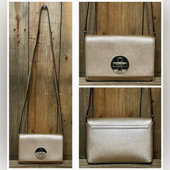 Kate Spade. 5 Piece. Carlyle Tote & Free Crossbody, Bag Charm, Dust Bag & Scarf. - Picture 14 of 16